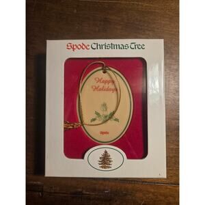 Spode Christmas Tree "Happy Holidays" Ornament